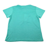 Hinnominate T-Shirt Girocollo tinta unita con Stampe Verde Acqua per Bambina 3646M0085 VERDE ACQUA HINNOMINATE 