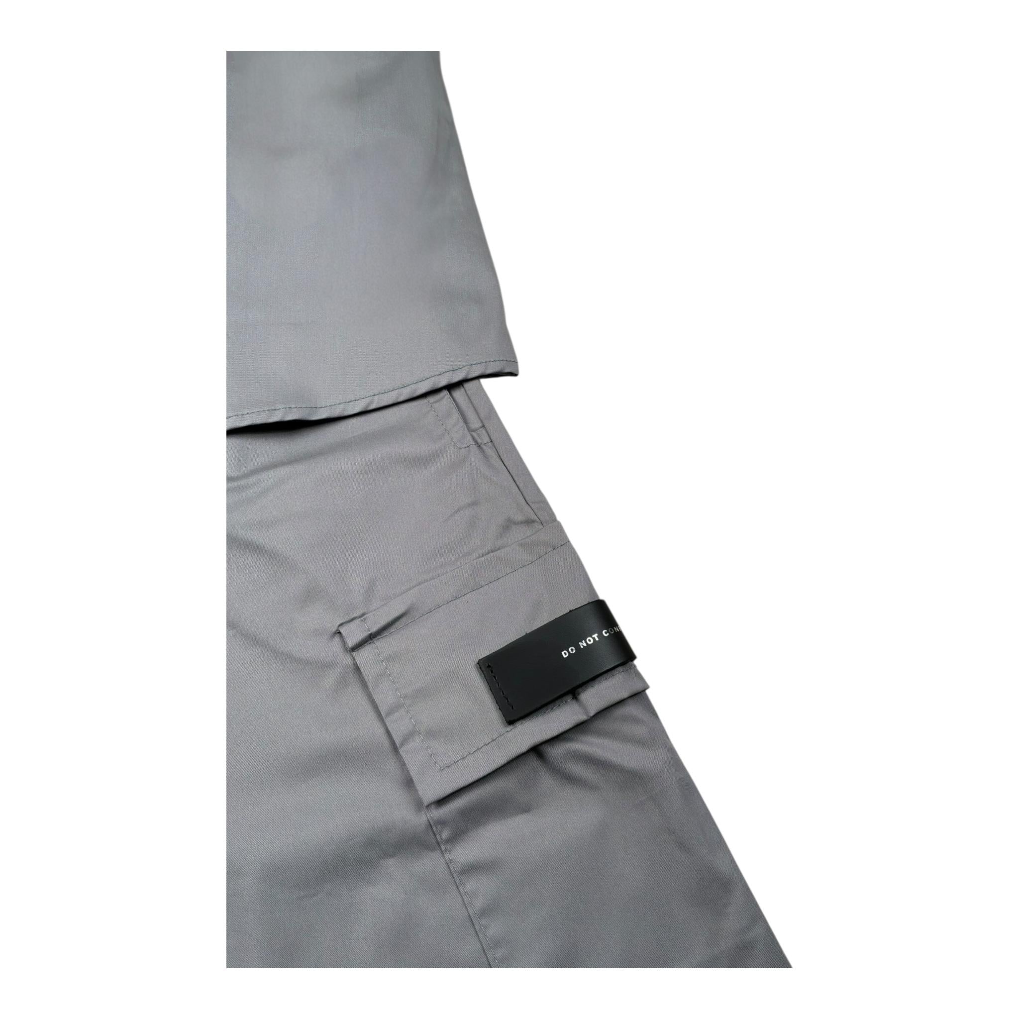 Do Not Conform Completo 2 Pezzi Camicia-Bermuda Tinta Unita per Bambino DCM014 GRIGIO DO NOT CONFORM 