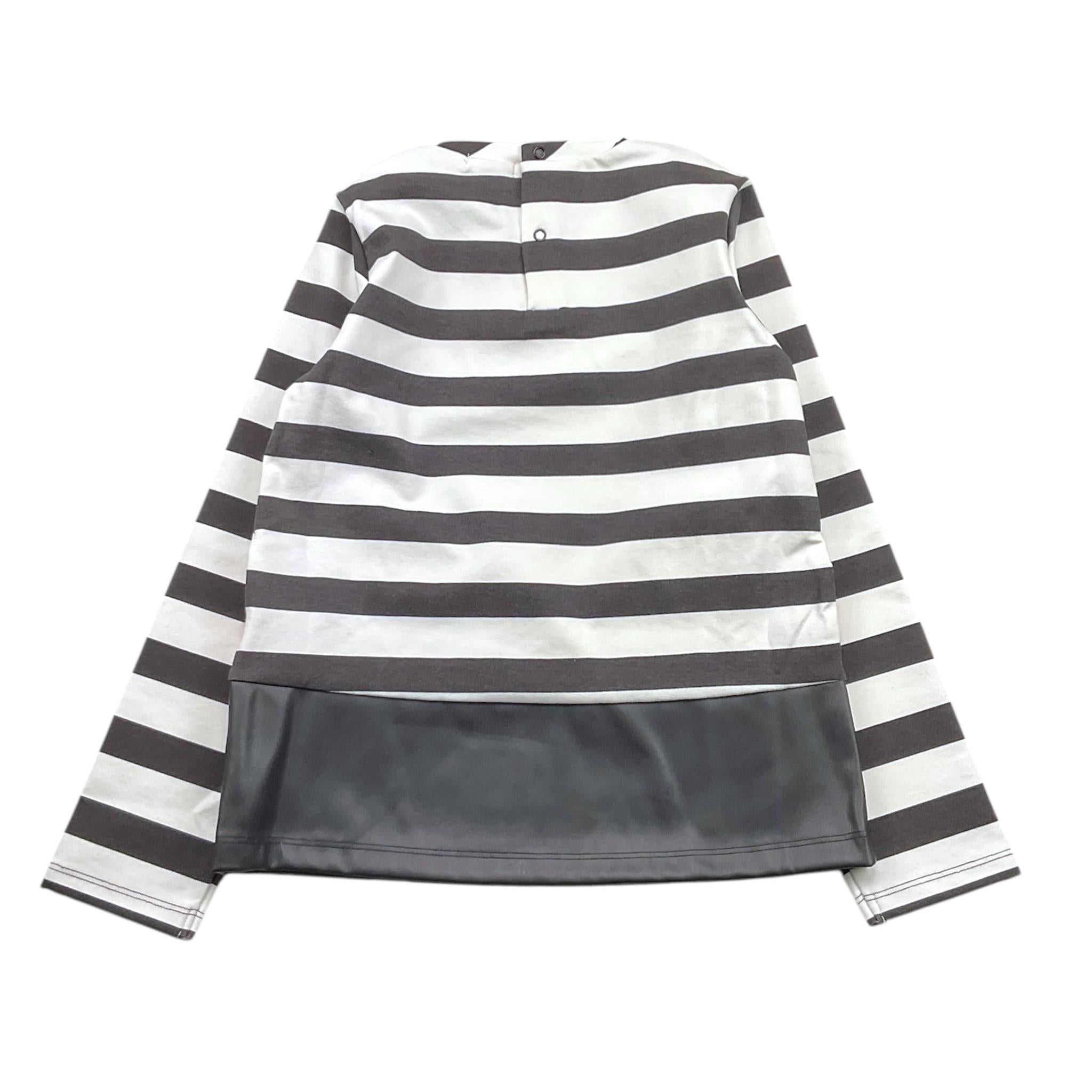 EMC shirt bicolore con fantasia a righe Bianco/nero per Bambina CE2077 BIANCO/NERO EMC 