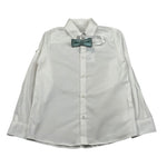 New Gereration Camicia Manica Lunga tinta unita con Papillon Bianco per Bambino 51150 BIANCO NEW GERERATION 