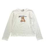 MOSCHINO shirt girocollo tinta unita con stampa Bianco per Bambina HDO010 BIANCO MOSCHINO 
