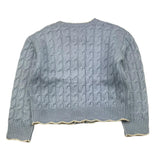 SAINT BARTH cardigan tinta unita con stampa Azzurro per Bambina MLE001 AZZURRO SAINT BARTH 