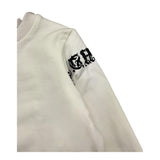 JOHN RICHMOND felpa chiusa girocollo tinta unita con stampa in contrasto Panna per Neonato RIA25101FE PANNA JOHN RICHMOND 