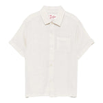 Saint Barth Camicia Mezza Manica Tinta Unita con Bottoni per Bambino SIF0001 BEIGE SAINT BARTH 