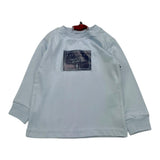 CESARE PACIOTTI shirt girocollo tinta unita con stampa Azzurro per Neonato TSP5371B AZZURRO CESARE PACIOTTI 