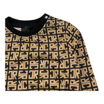 JOHN RICHMOND felpa chiusa girocollo fantasia logo Nero/beige per Neonato RIA25048FE NERO/BEIGE JOHN RICHMOND 