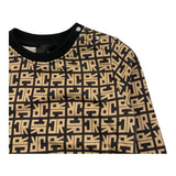 JOHN RICHMOND felpa chiusa girocollo fantasia logo Nero/beige per Neonato RIA25048FE NERO/BEIGE JOHN RICHMOND 