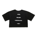 Blauer T-Shirt Girocollo Tinta Unita con Stampa per Neonata 25SBLGH02550XN NERO BLAUER 