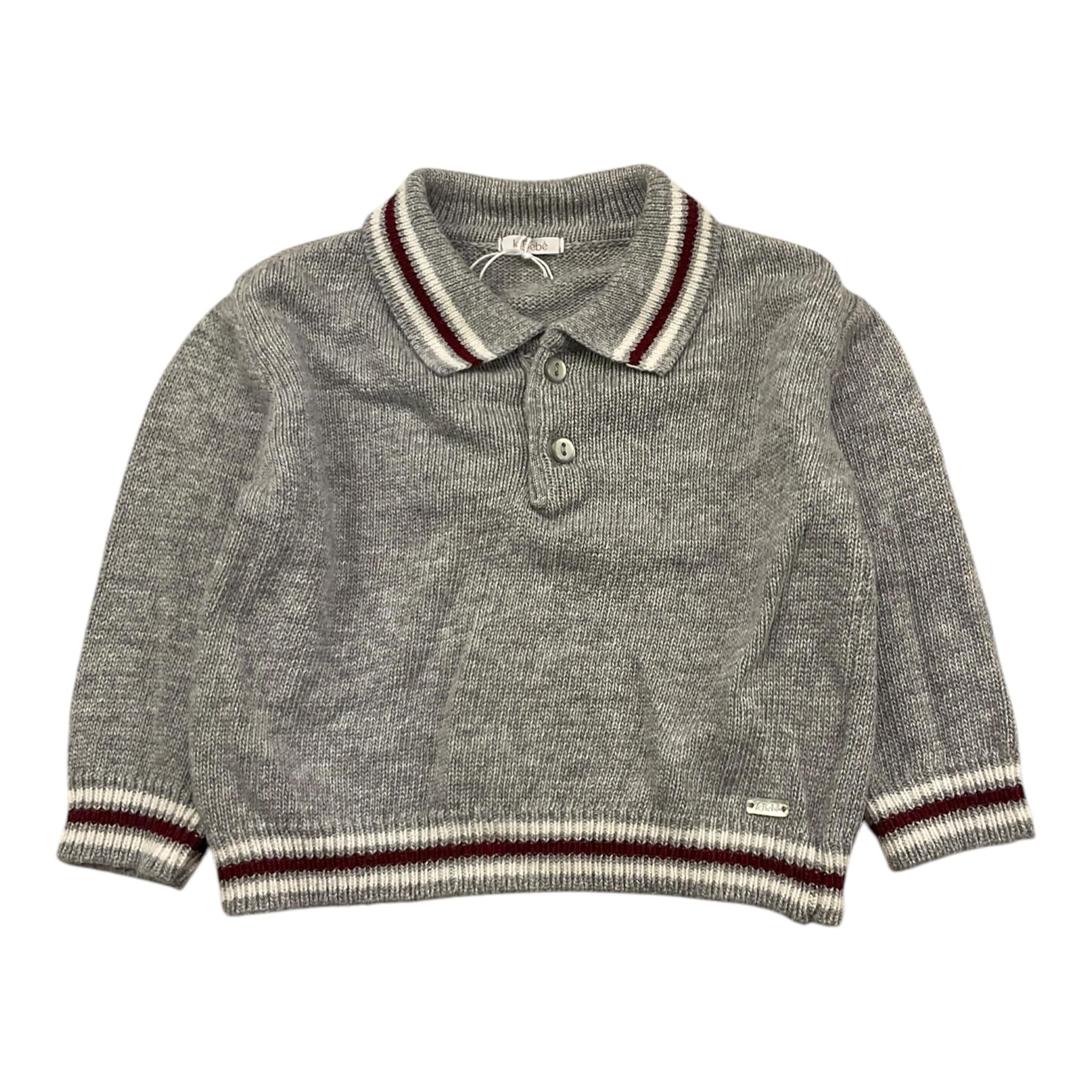 LE BEBE' maglia con colletto tinta unita Grigio per Neonato LBB5143 GRIGIO LE BEBE' 
