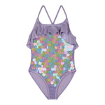 Billieblush Costume Intero Tinta Unita con Paillettes per Bambina U20925 LILLA BillIEBLUSH 