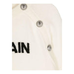 BALMAIN maglia tinta unita con stampa Panna per Bambino BV9B00 PANNA BALMAIN 