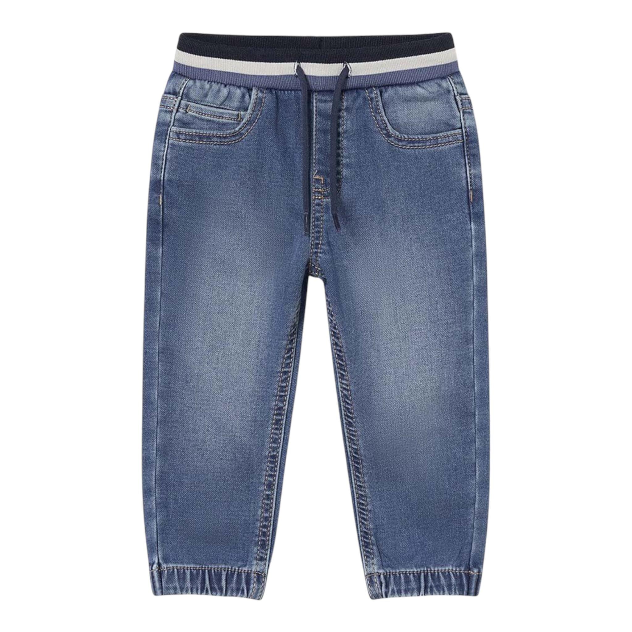 MAYORAL jeans elasticizzato tinta unita con elastico in vita Blu per Neonato 2534 BLU MAYORAL 