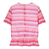 Missoni Pink Fantasy Print Halbarmhemd für Mädchen