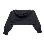 MANILA GRACE felpa tinta unita con cappuccio modello crop Nero per Bambina MFJF24M120 NERO MANILA GRACE 