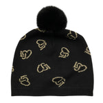 LIU JO cappello tinta unita con pon pon Nero per Bambina KF4035 NERO LIU JO 