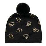 LIU JO cappello tinta unita con pon pon Nero per Bambina KF4035 NERO LIU JO 