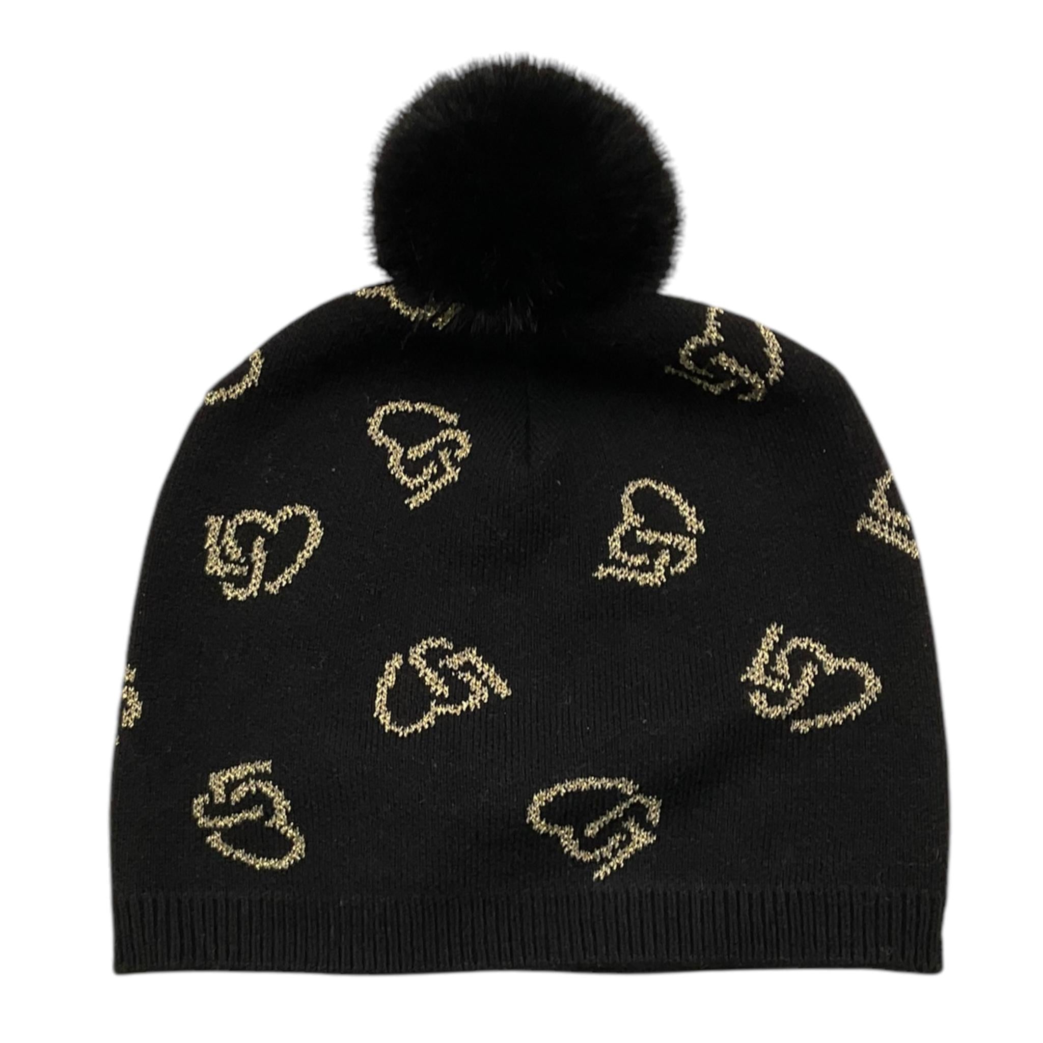 LIU JO cappello tinta unita con pon pon Nero per Bambina KF4035 NERO LIU JO 