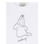 Iceberg T-Shirt Girocollo Tinta Unita con Stampa per Bambina TSICE5161J BIANCO ICEBERG 