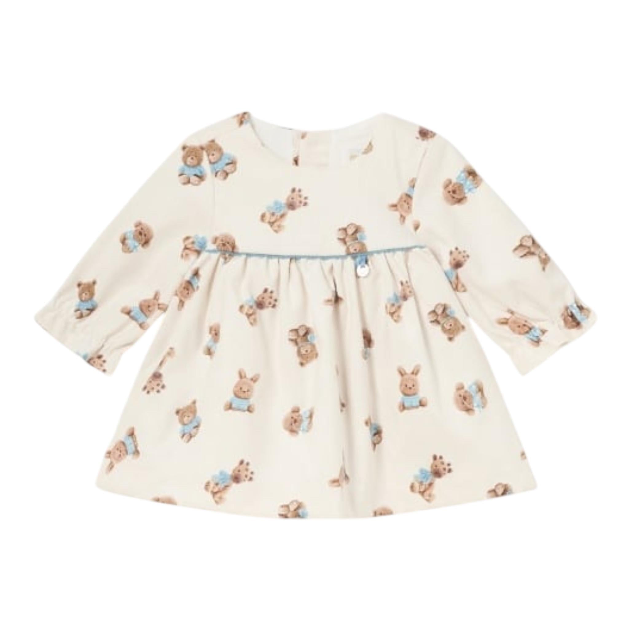 MAYORAL abito tinta unita con stampa  Beige per Neonata 2810 BEIGE MAYORAL 