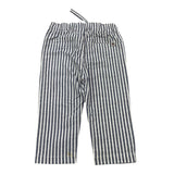 Please Pantalone Bicolore con Fantasia A Righe per Neonato PE54271B73 BIANCO PLEASE 