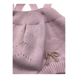 I Delfi Completo 2 Pezzi Camicia-Salopettes Bicolore per Neonata 25P5010 BIANCO/LILLA I DELFI 
