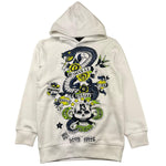 JOHN RICHMOND felpa chiusa con cappuccio tinta unita con stampa in contrasto Bianco per Bambino RBA25209FE BIANCO JOHN RICHMOND 