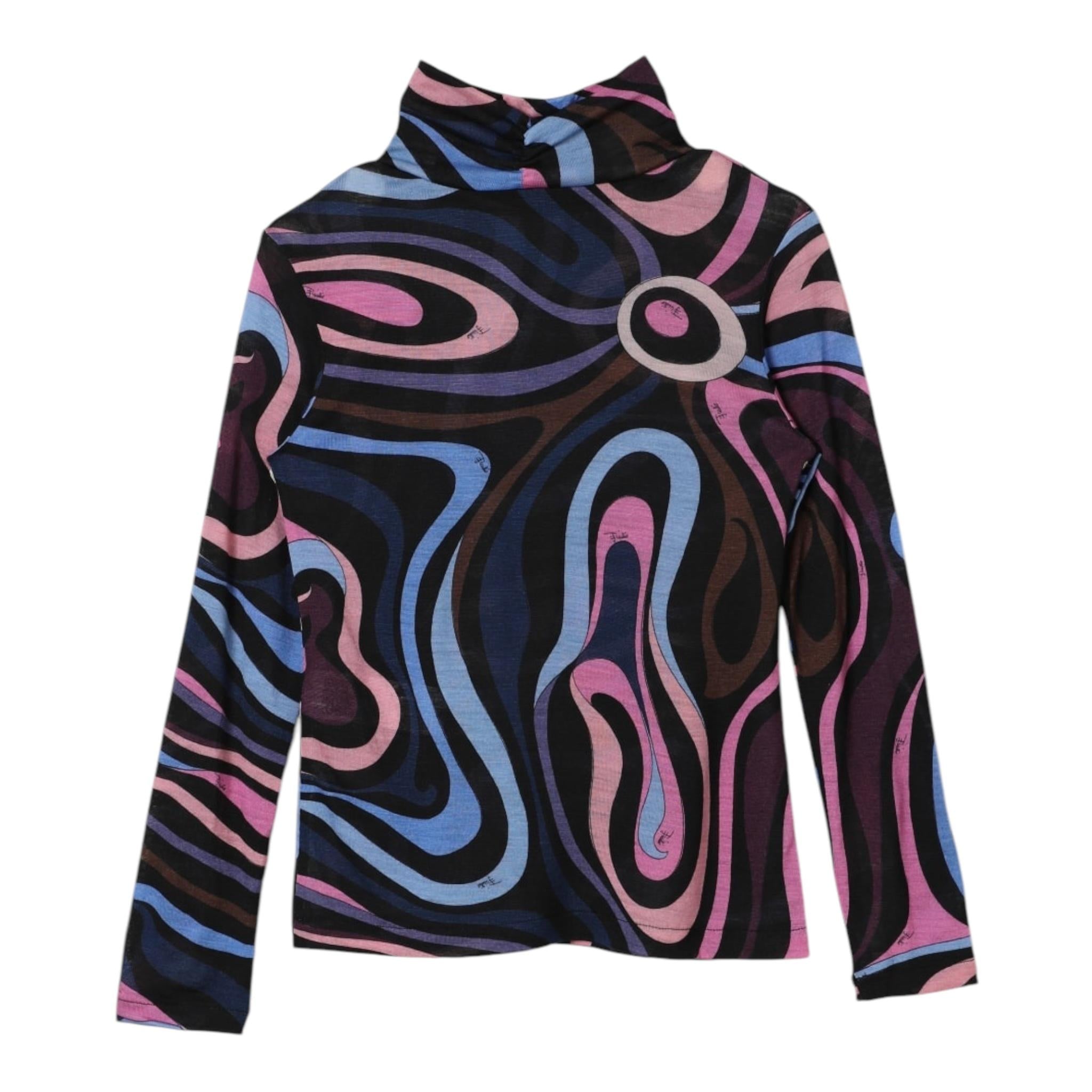 EMILIO PUCCI shirt mezzo collo stampa fantasia Multicolor per Bambina PV8B60 MULTICOLOR EMILIO PUCCI 