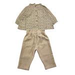 LALALU' completo 2 pezzi camicia-pantalone Beige per Neonata CTL011NX BEIGE LALALU' 
