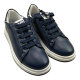 Cesare Paciotti Sneakers Einfarbig mit Kontrastsohle Blau Für Kinder