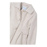 MAYORAL cappotto tinta unita cn finte tasche Beige per Bambina 4484XX BEIGE MAYORAL 