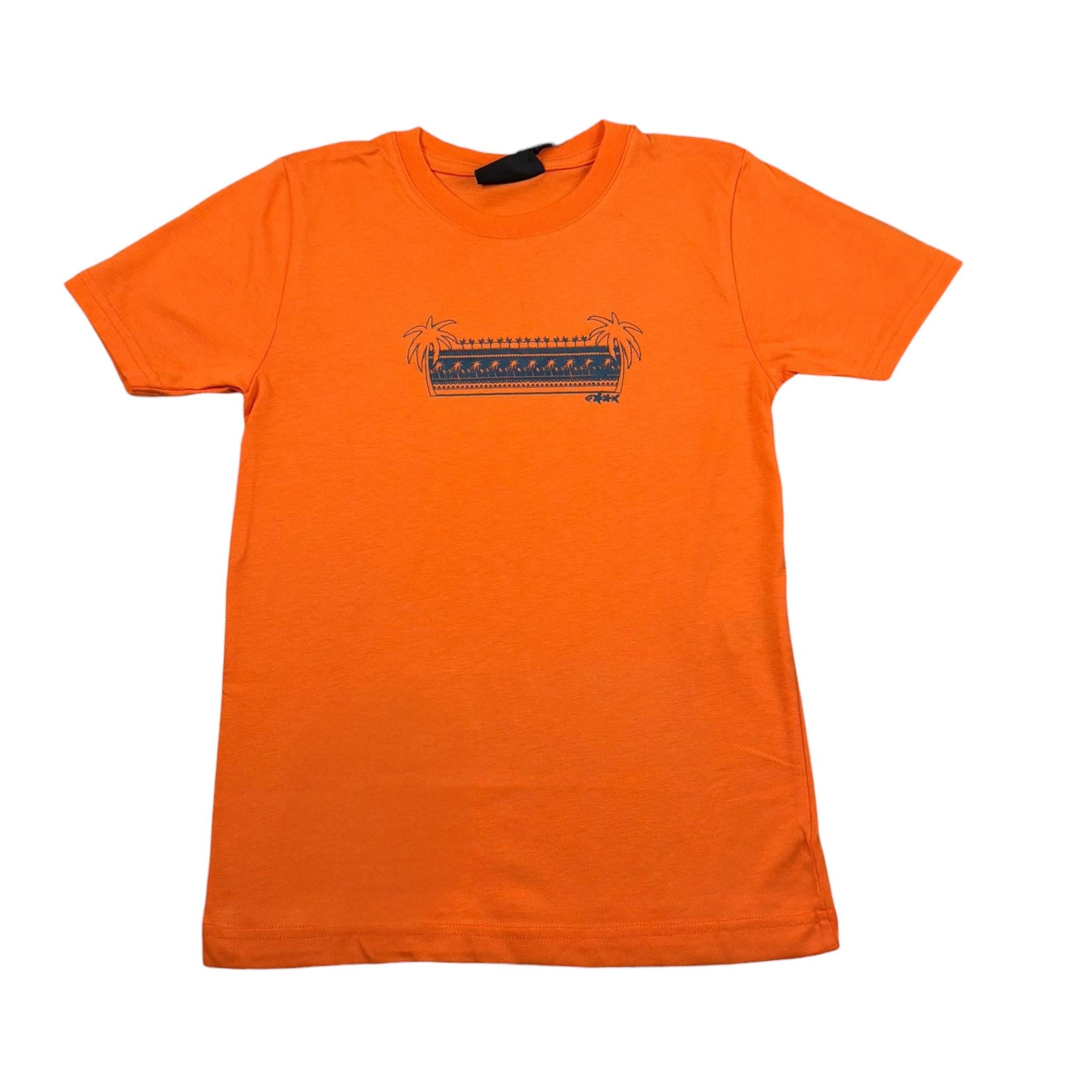 F**K T-Shirt Girocollo Tinta Unita con Stampa per Bambino FJ25J01TS89 ARANCIONE F**K 