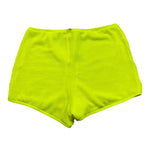 F**K Short Tinta Unita con Elastico In Vita per Bambina FJ240908FY GIALLO FLUO F**K 