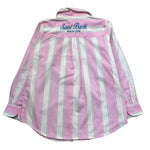 Saint Barth Camicia Bicolore con Fantasia A Righe per Bambina BRIG00300897 BIANCO/ROSA SAINT BARTH 