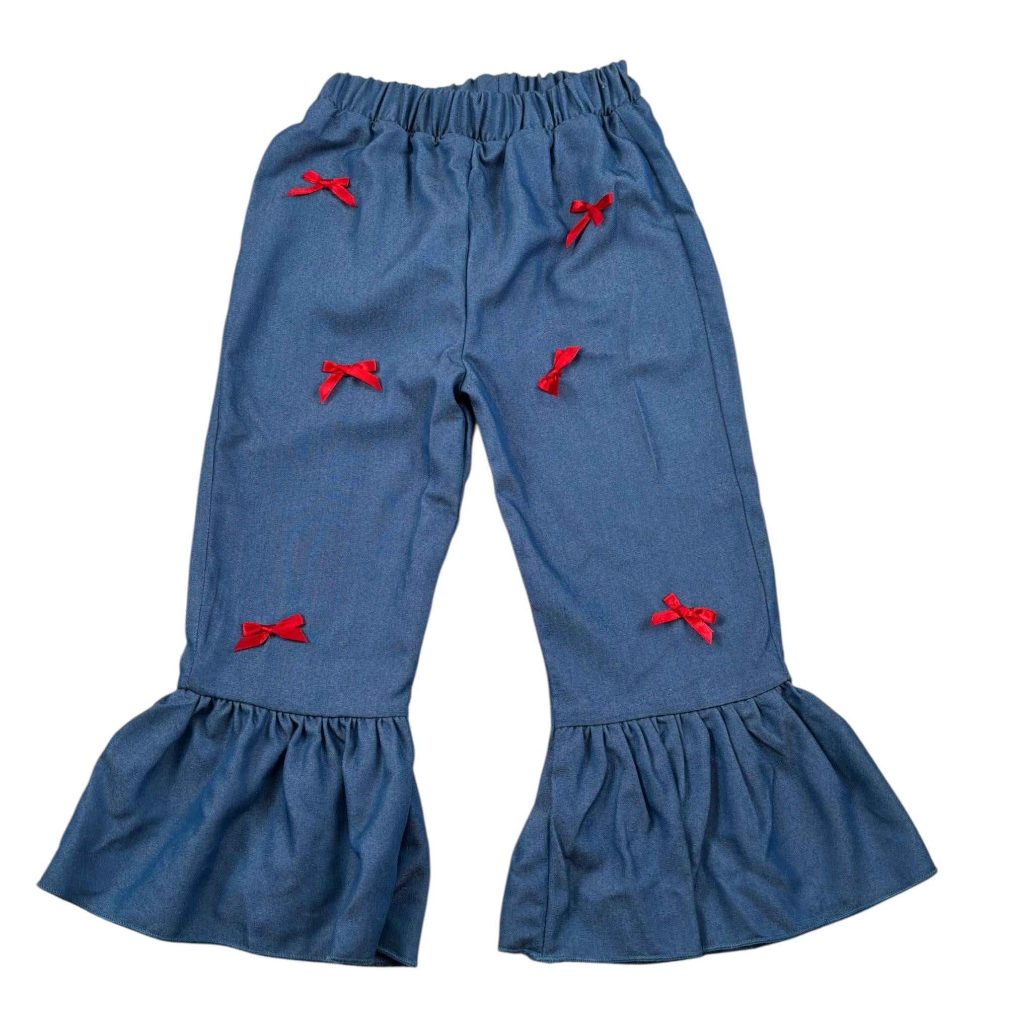 Carlotta Vindice Completo 2 Pezzi Top-Pantalone E Bandana Blu per Neonata SCPTT4 BLU CARLOTTA VINDICE 