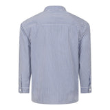 Dondup Camicia Tinta Unita con Fantasia A Righe per Bambino DMCA035 AZZURRO DONDUP 