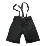 Bikkembergs Bermuda Solid Color mit Hosenträgern Schwarz für Jungen