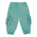 Monnalisa Pantalone Tinta Unita con Elastico In Vita per Bambina 37E402J VERDE MONNALISA 