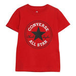 Emporio Armani T-Shirt Girocollo Tinta Unita con Logo per Bambino 966500 ROSSO EMPORIO ARMANI 