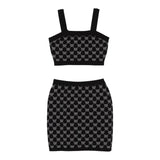Twinset Completo 2 Pezzi Top-Gonna Tinta Unita per Bambina 251GJ3QX4X NERO TWINSET 