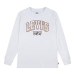 LEVI'S shirt girocollo tinta unita con stampa logo Bianco per Neonato 9EL440N BIANCO LEVI'S 