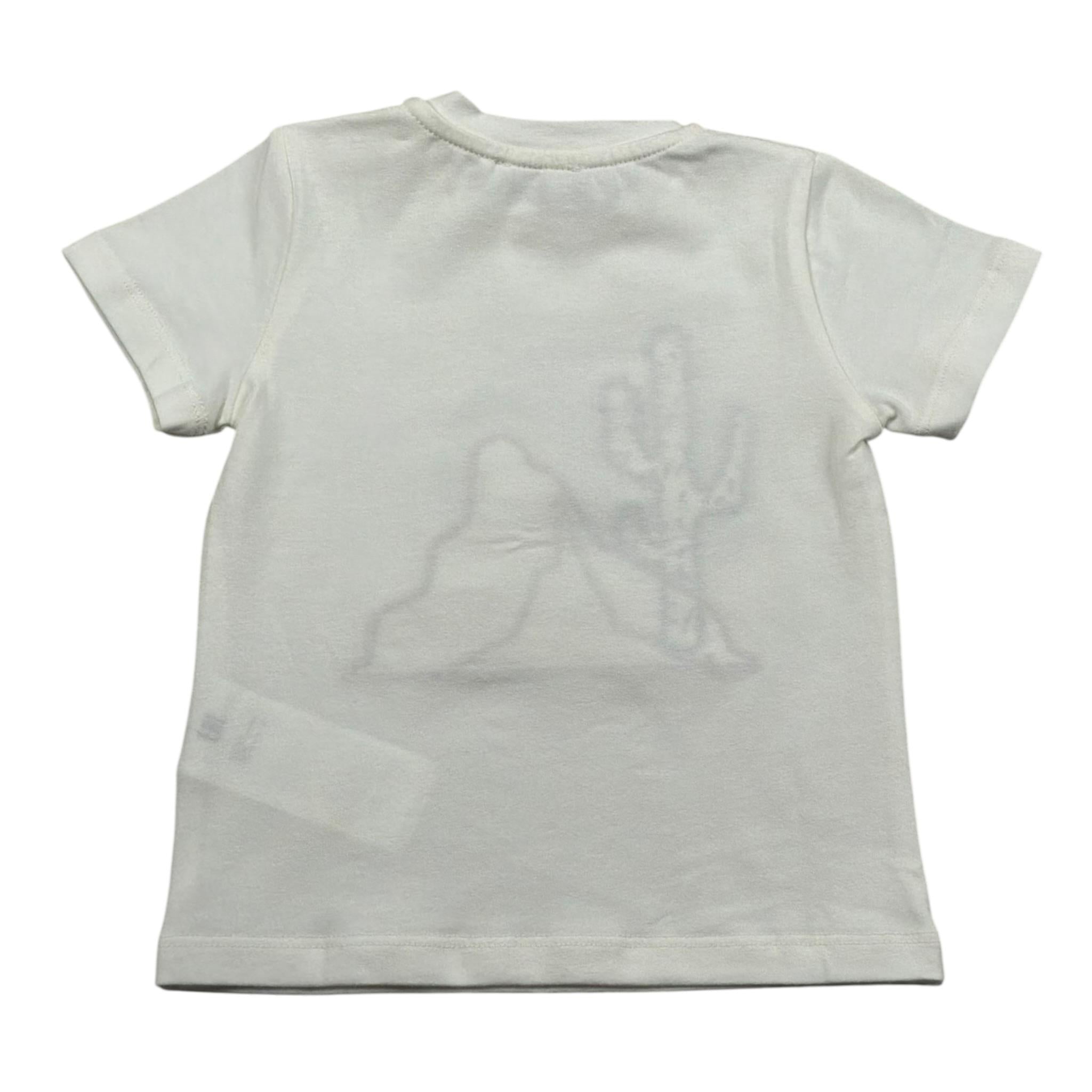 M+E' T-Shirt Girocollo tinta unita Panna per Bambino UEM0516 PANNA M+E' 