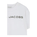 Marc Jacobs T-Shirt Girocollo Tinta Unita con Stampa per Bambina W60463J BIANCO MARC JACOBS 