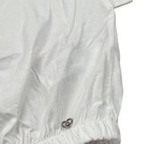 Please T-Shirt tinta unita con Elastico Bianco per Bambina MBC4030G72X BIANCO PLEASE 