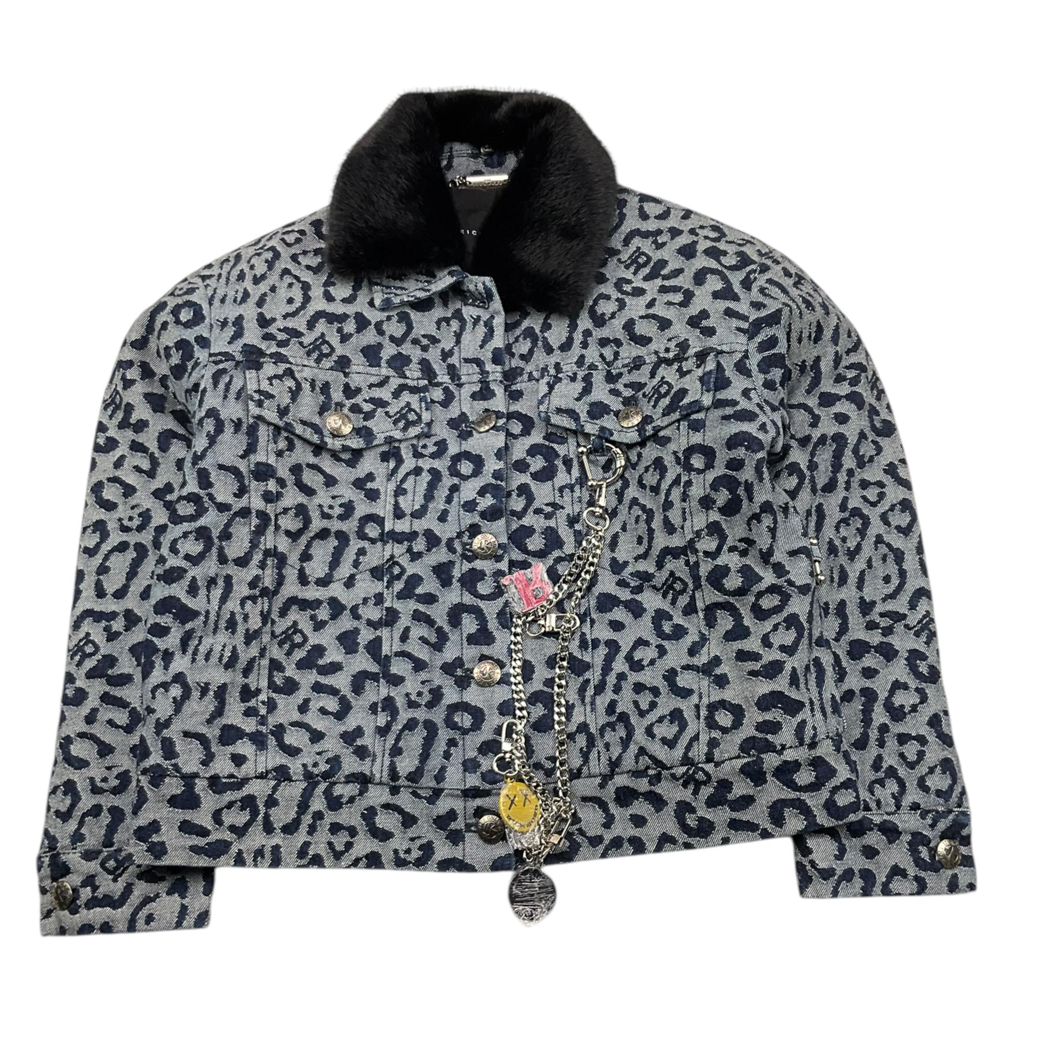 JOHN RICHMOND giubbino in denim tinta unita fantasia maculata Blu per Bambina RGA25032GC BLU JOHN RICHMOND 