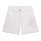 Ermanno Scervino Solid Color 5 Pocket Shorts Weiß für Mädchen