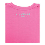 John Richmond Abito Tinta Unita con Logo Girocollo per Bambina RGP25008VEX FUXIA JOHN RICHMOND 