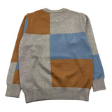 NEVER TOO maglia girocollo fantasia quadri Grigio per Bambino NT2221B GRIGIO NEVER TOO 