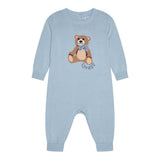 Guess Tutina Tinta Unita con Stampa per Neonata S5RG15Z3KZ1 AZZURRO GUESS 