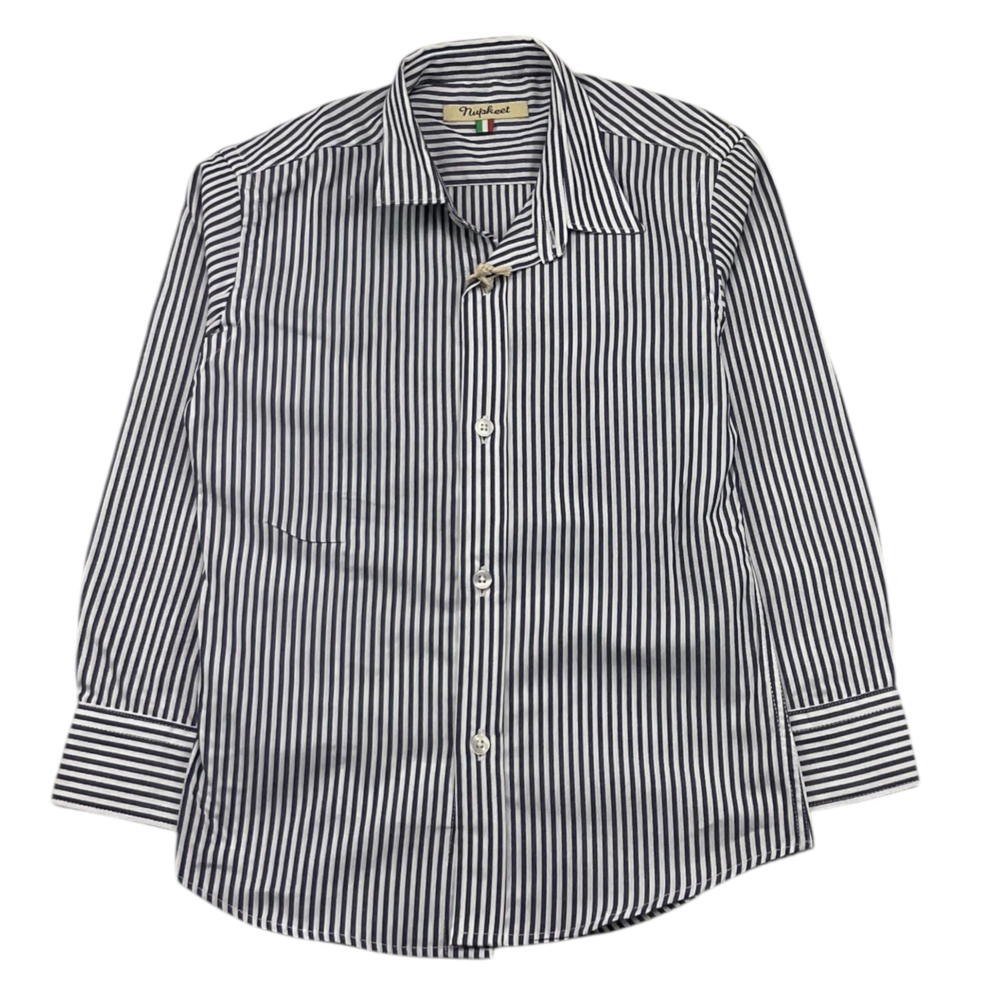 NUPKEET camicia manica lunga fantasia a righe Bianco/blu per Bambino 4DNK320 BIANCO/BLU NUPKEET 