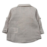 Mini Banda Camicia Manica Lunga Tinta Unita per Neonato 38643 BEIGE MINI BANDA 
